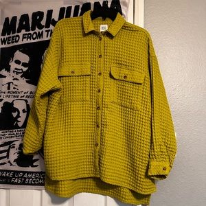 Waffle shirt dress